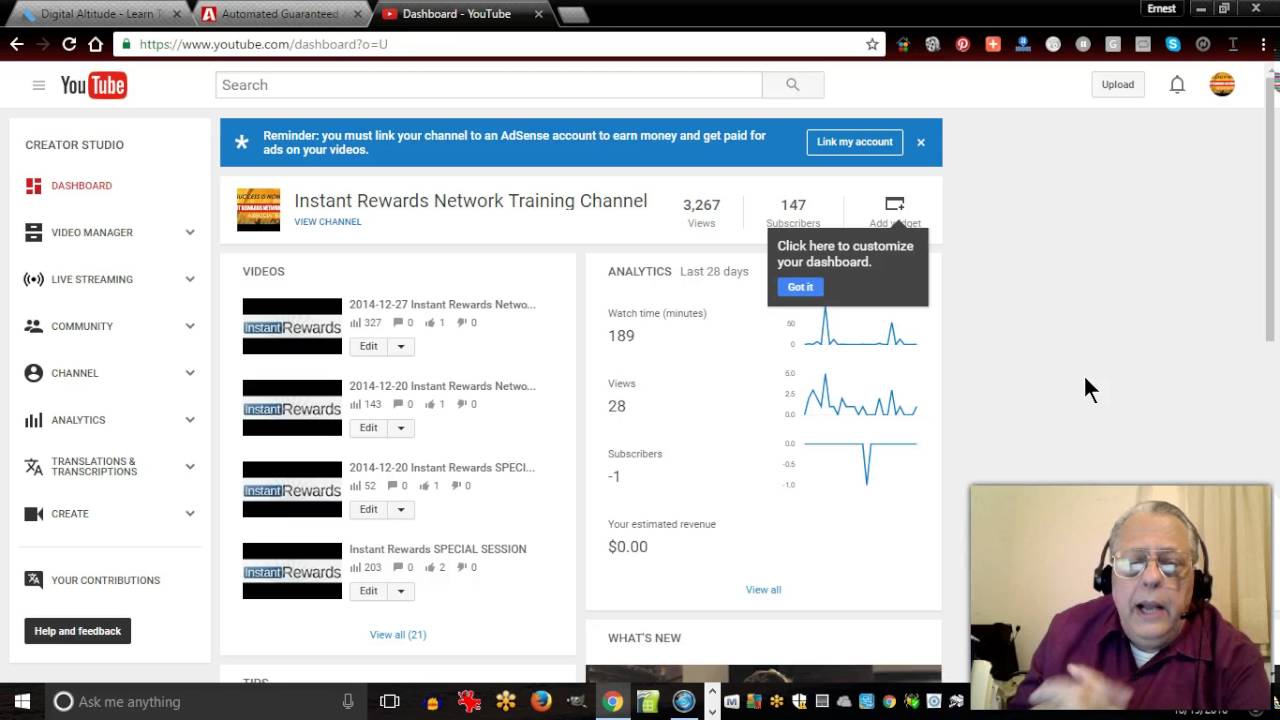 Instant Rewards   Welcome Back Ernest ODell I'm back!