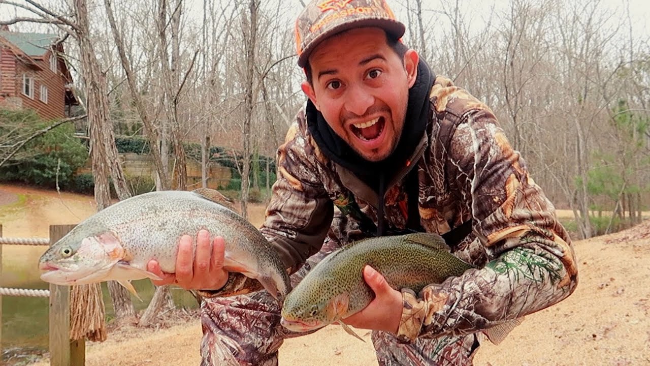 Pesca de Truchas Gigantes !!! Con Equipo Ligero