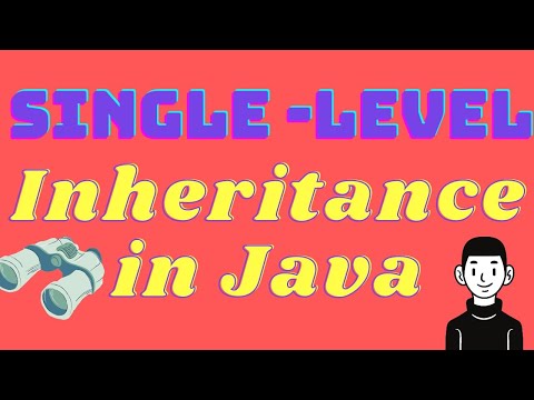single level inheritance in java with example program