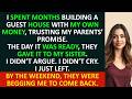 I spent months building a guest house with my own money, trusting my parents’ promise