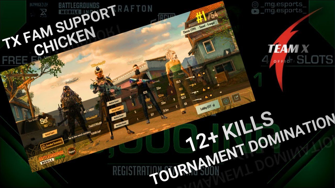 12+ KILLS TOURNAMENT DOMINATION FOR ONLY TX FAM SUPPORT IN LIVE_CASTER SHOCKED_ MUST WATCH 