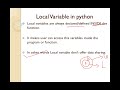Global & Local Variable Python