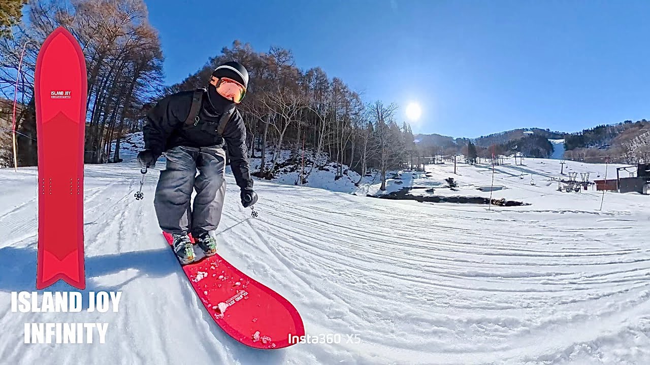 モノスキー初滑り ISLAND JOY INFINITY - YouTube