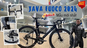 🔴 Java Fuoco 2024 mẫu mới Màu đen bóng - ✅Màu mới nhất - 💧Full carbon - 👉Group Shimano 105 R7170