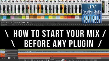 How to start your mix with only levels and panning / Gain Staging ( Made in Reason Studios )