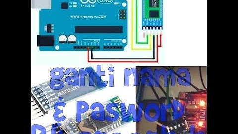 Pemograman ganti nama & pasword pada Bluetooth hc-05 (arduino)