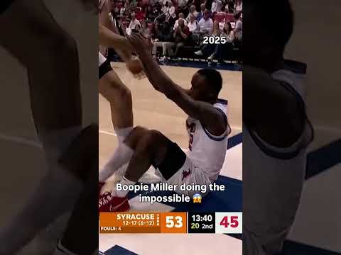 How did he pull that off?! 🤩 #smumustangs #accbasketball #collegebasketball