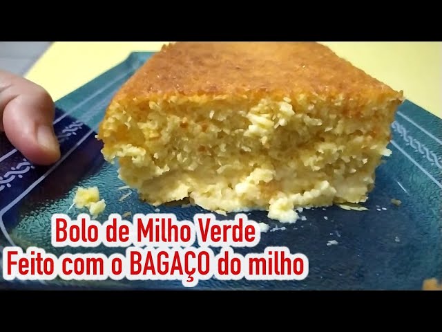 Bolo de bagaço de milho – Alimente-se Bem