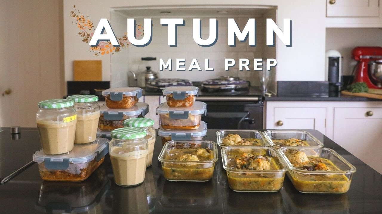 Autumn meal prep for the month (18 freezer meals)
