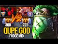 Qupe Pudge VS Shadow Fiend Mid!!! Pudge God Is Back | Pudge Official