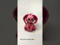 STOP 🐰💗 This Pink Bunny Is TOO Cute! | Clay Bunny DIY #shorts