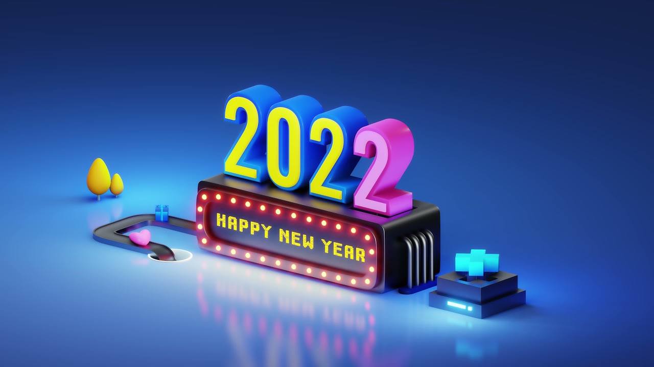 [4k] 1 Hour Loop Video - Happy New Year 2022 | Free Stock Footage