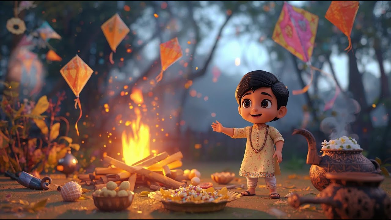 Thank You Sun Rhyme🌞 | Uttrayan, Makar Sankranti, Pongal, Lohri & Magh Bihu #kidslearningvideos