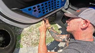 removal of jeep gladiator or jl door net pockets install cool real storage