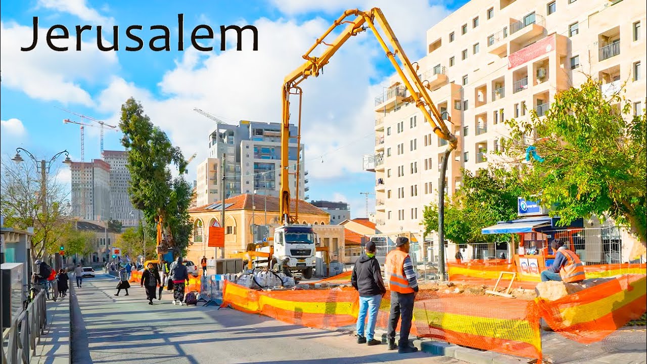 Прогулка по солнечному Иерусалиму зимой. Центр города