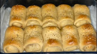Chicken And Cheese Bread Rolls (Vegetarians Use TVP Or Tofu As Chicken Substitute)