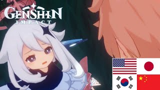 Paimon got Scared (All language) - Genshin Impact