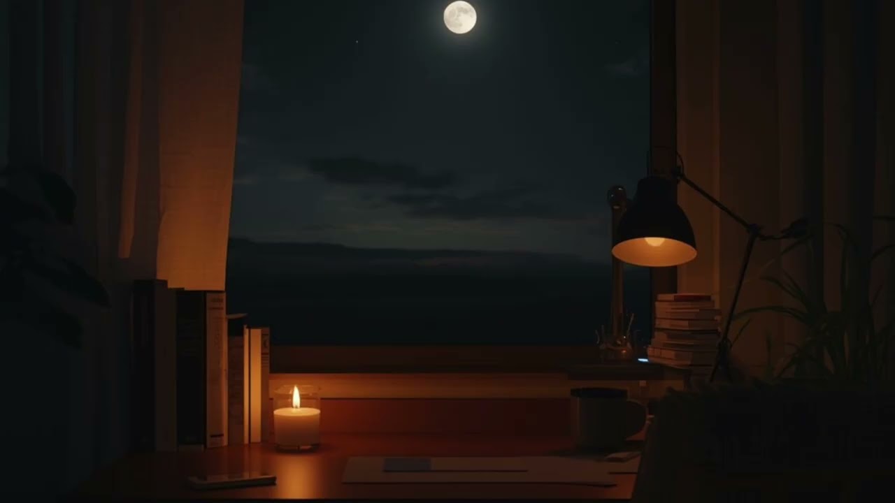 Late Night Cozy Jazz ☕ Soft Ambient Sax for Focus, Relax & Study | EchoVibes