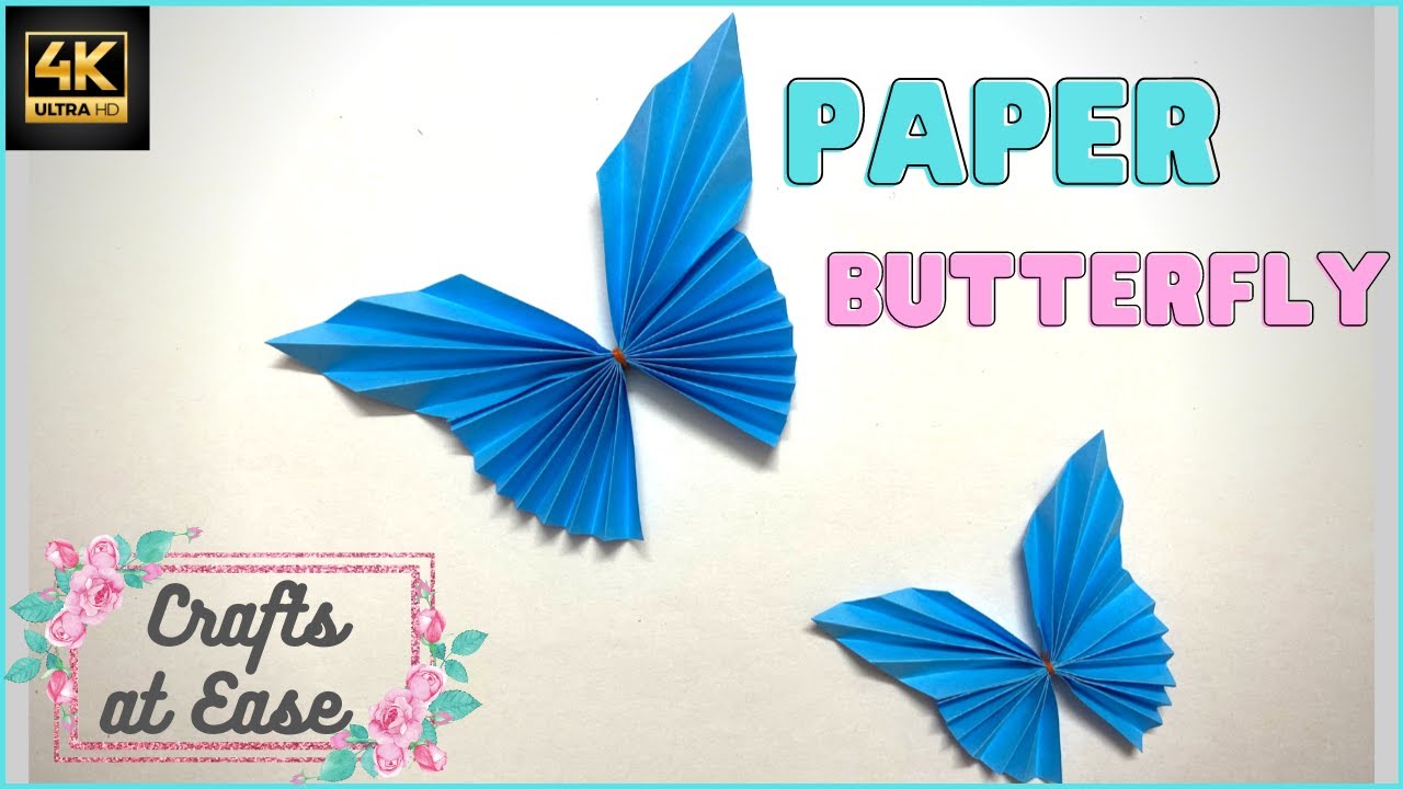 Easy Paper Butterfly Origami - Cute & Easy Butterfly DIY - Origami