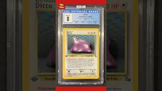 CGC 8 Ditto 3/62 1st Edition Fossil Rare Holo Pokemon Card WOTC CGC 8 Ditto 3/62 1st Edition Fossil Rare Holo Pokemon Card WOTC