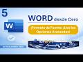 WORD desde Cero - Formato de Fuente: ¡Aprende las opciones Avanzadas como un profesional!