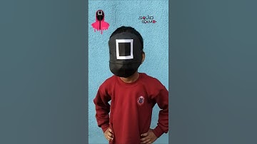 How to Make Squid Game Mask with Paper #shorts #squidgame #squidgame2