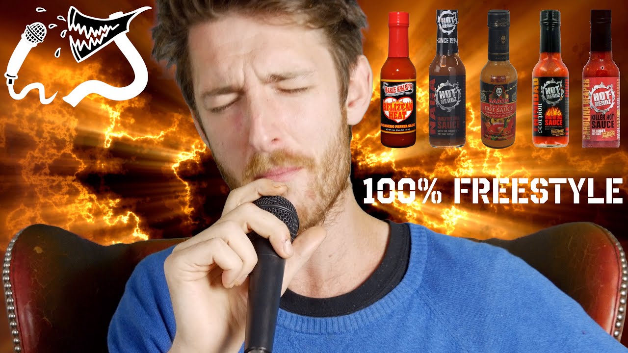 Hot Sauce FREESTYLE RAP Challenge - YouTube