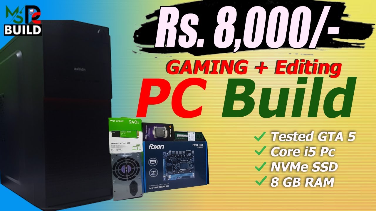 8K Gaming and Video Editing PC Build Complete Specification🔥 ₹ 8000