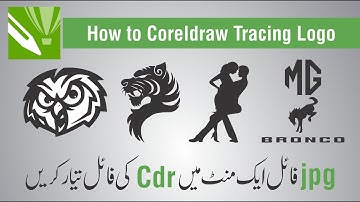 Convert JPEG to CDR in Coreldraw || Urdu | हिंदी|| #Graphic House