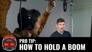Pro Tip: HOW TO HOLD A BOOM