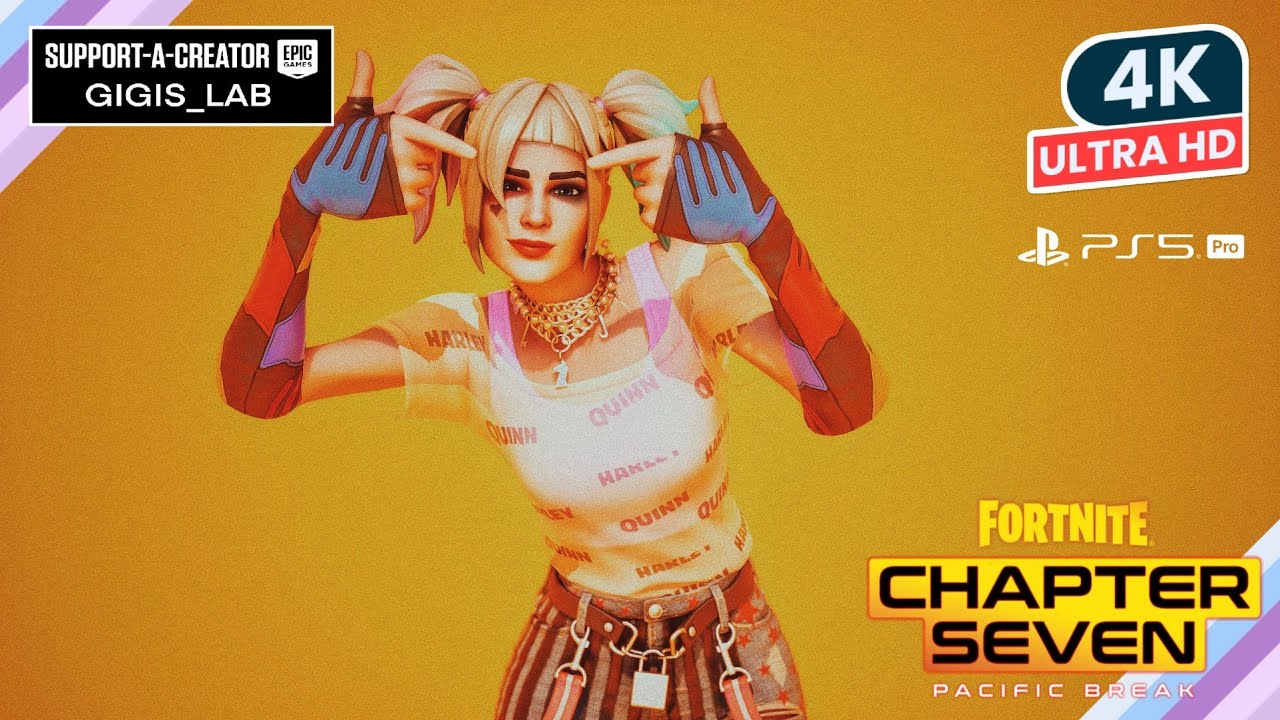 FORTNITE On PS5 PRO Gameplay HARLEY QUINN Skin Showcase Before You Buy Review 4K HDR