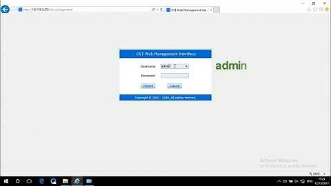 VSOL GPON OLT inband management From WEB