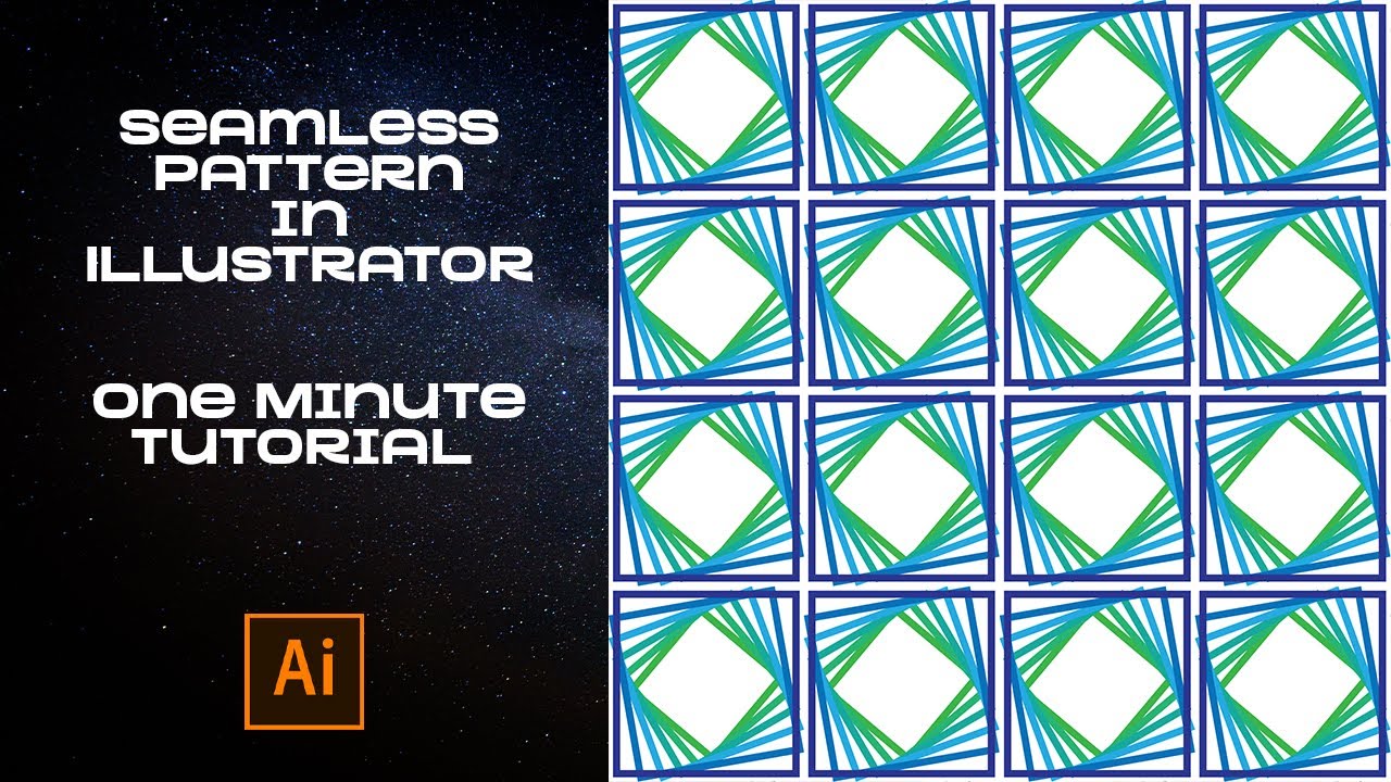 Seamless Pattern in Illustrator | One Minute Tutorial - YouTube