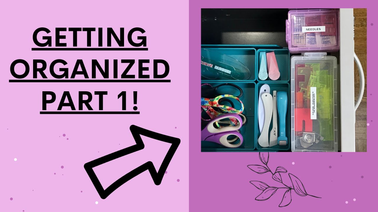 Organizing Update!  Getting My Sewing Space Organized!  Part 1!