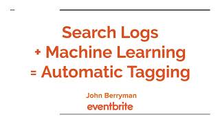 Search Logs + Machine Learning = Automatic Tagging