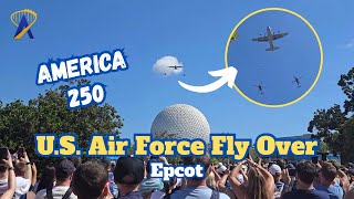 U.S. Air Force Flyover at EPCOT! 🇺🇸 Walt Disney World 4th of July 2026