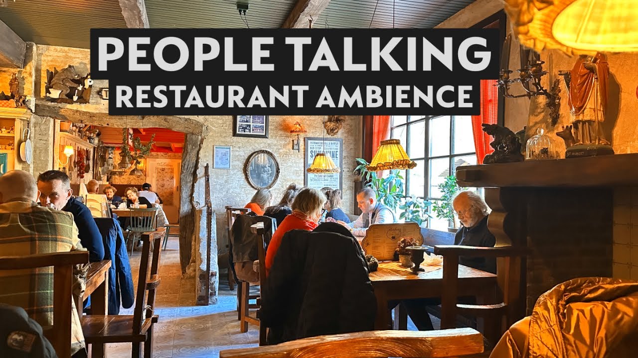 Busy Restaurant Ambience | People talking Background Noise - 3 Hours
