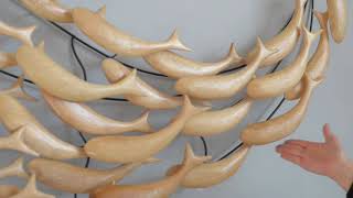 魚の群れが壁を泳ぐ「魚のウォールデコ」KAJA Resort Furniture