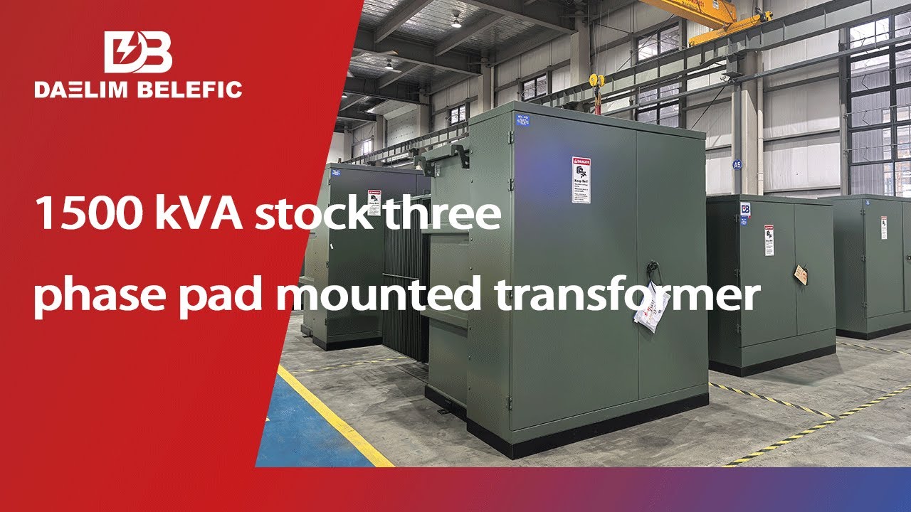 1500kVA stock three phase pad mounted transformer