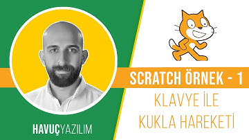 Scratch Örnekler - 1 | Yön Tuşları ile Kuklayı Hareket Ettirme (Türkçe alt yazı desteği vardır.)