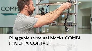 Pluggable terminal blocks for an efficient control cabinet wiring