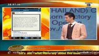 Mario Maurer - interview of the Philippine Tragedy