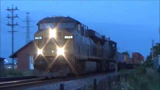 60MPH Screaming CSX ES44AH #778 & AC4400CW - Short Intermodal Q157 or Q007 - Mentor Ohio