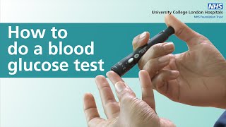 How to do a blood glucose test
