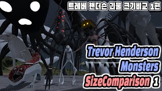 Trevor Henderson Monster\& Giant Size Comparison 3d Season01 (트레버 헨더슨 괴물\&자이언트 크기비교)(feat. Roar Sound)