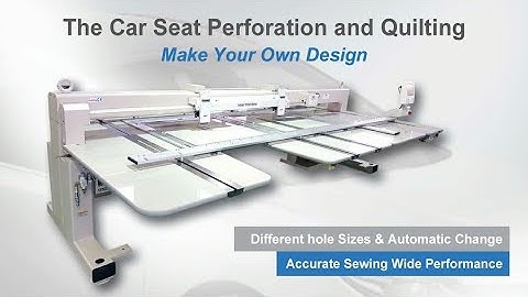 SUNSTAR SWF/SP Series [ Car Seat Perforation & Quilting ]