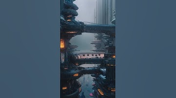 Sci-fi Architecture, Future Sky City  #scifivibes #dystopian