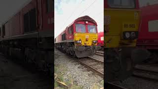 Class 66 engine start up! Enjoy! #train #railway #traindriver #trainspotting #railfanning #class66