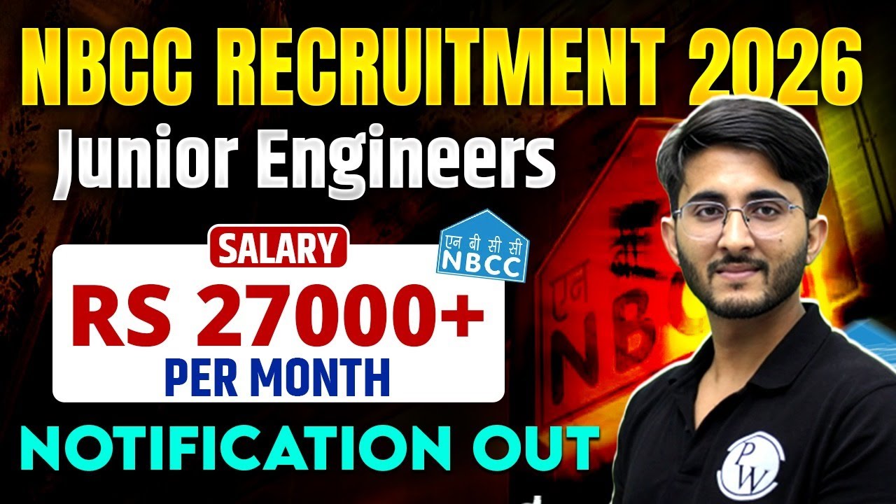 NBCC JE Recruitment 2026 🚀 | NBCC JE Vacancy 2026 | ₹27,000+ Salary | All Branches