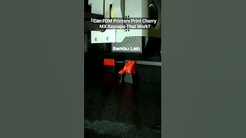 Can FDM 3D Printers Print Cherry MX Keycaps? Free STL In Description!